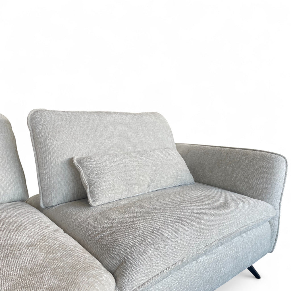 Ecksofa W.Schillig 16533 für Musterring – Stoff Ivory