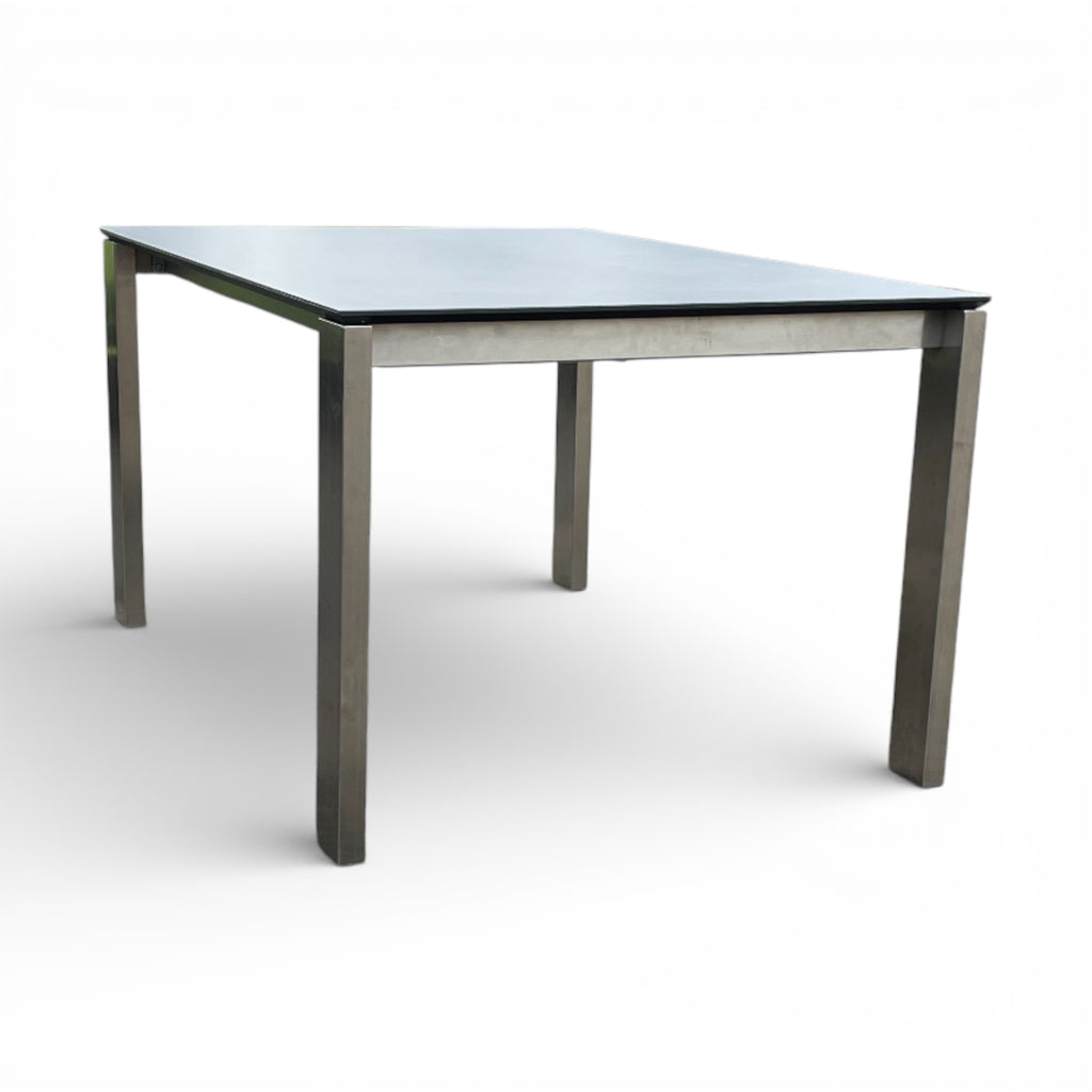 Lavida Helios Auszugstisch – Keramik Zement (140×100 + 60 cm)
