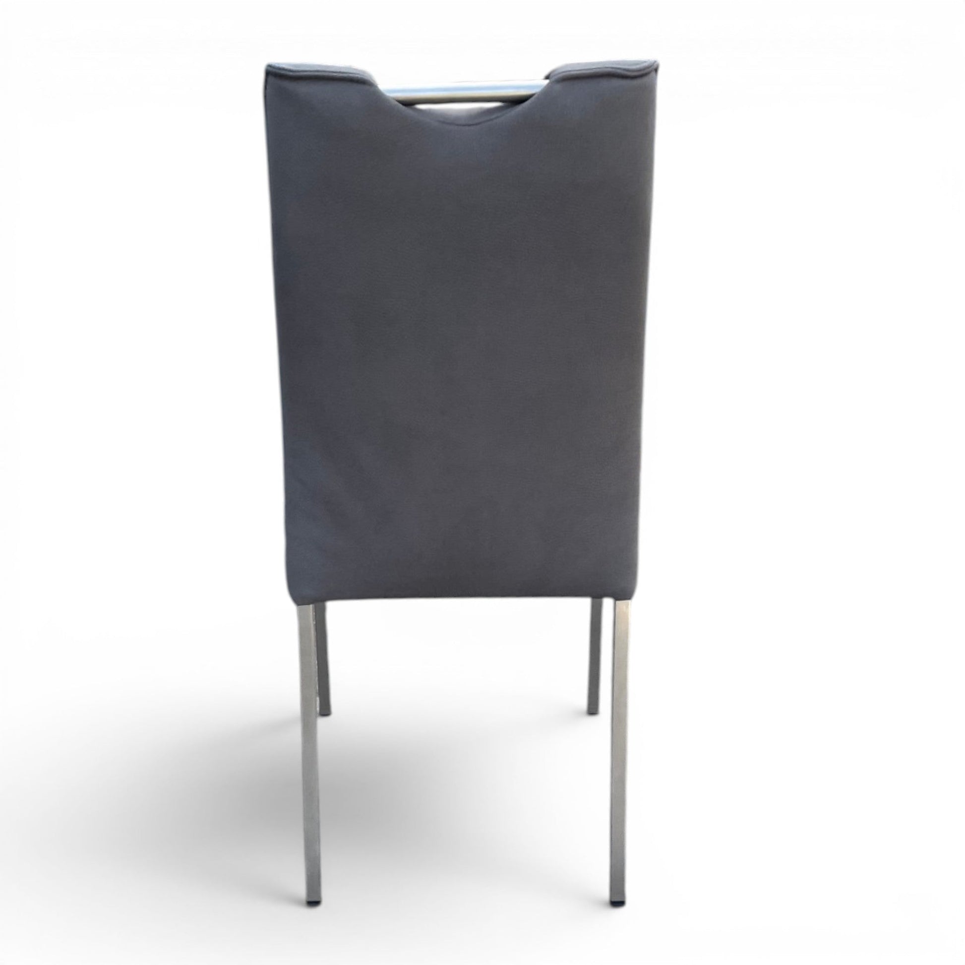 4-Fuß Stuhl 2er Set K+W 6396 - Microfaser Darkgrey