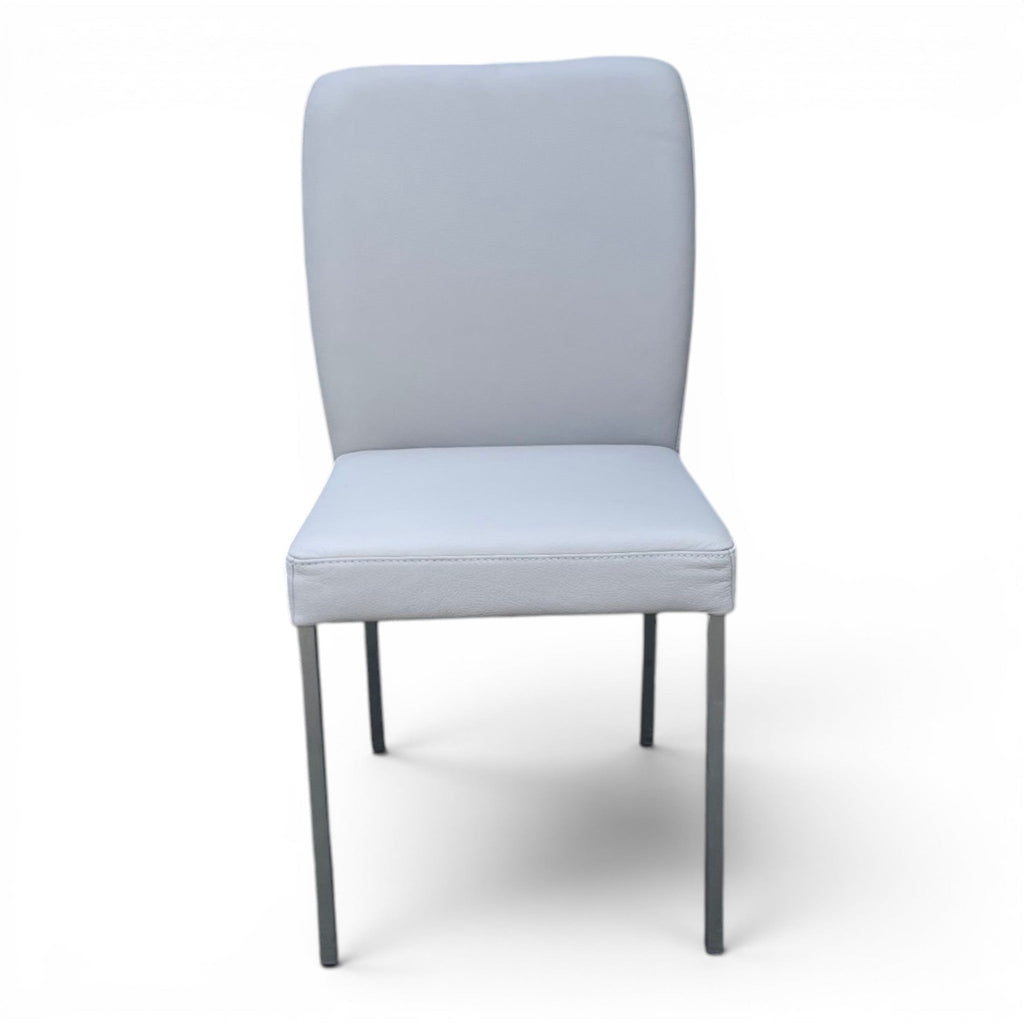 4-Fuß Stuhl K+W 6195 - Longlife Leder Bronco Light Grey