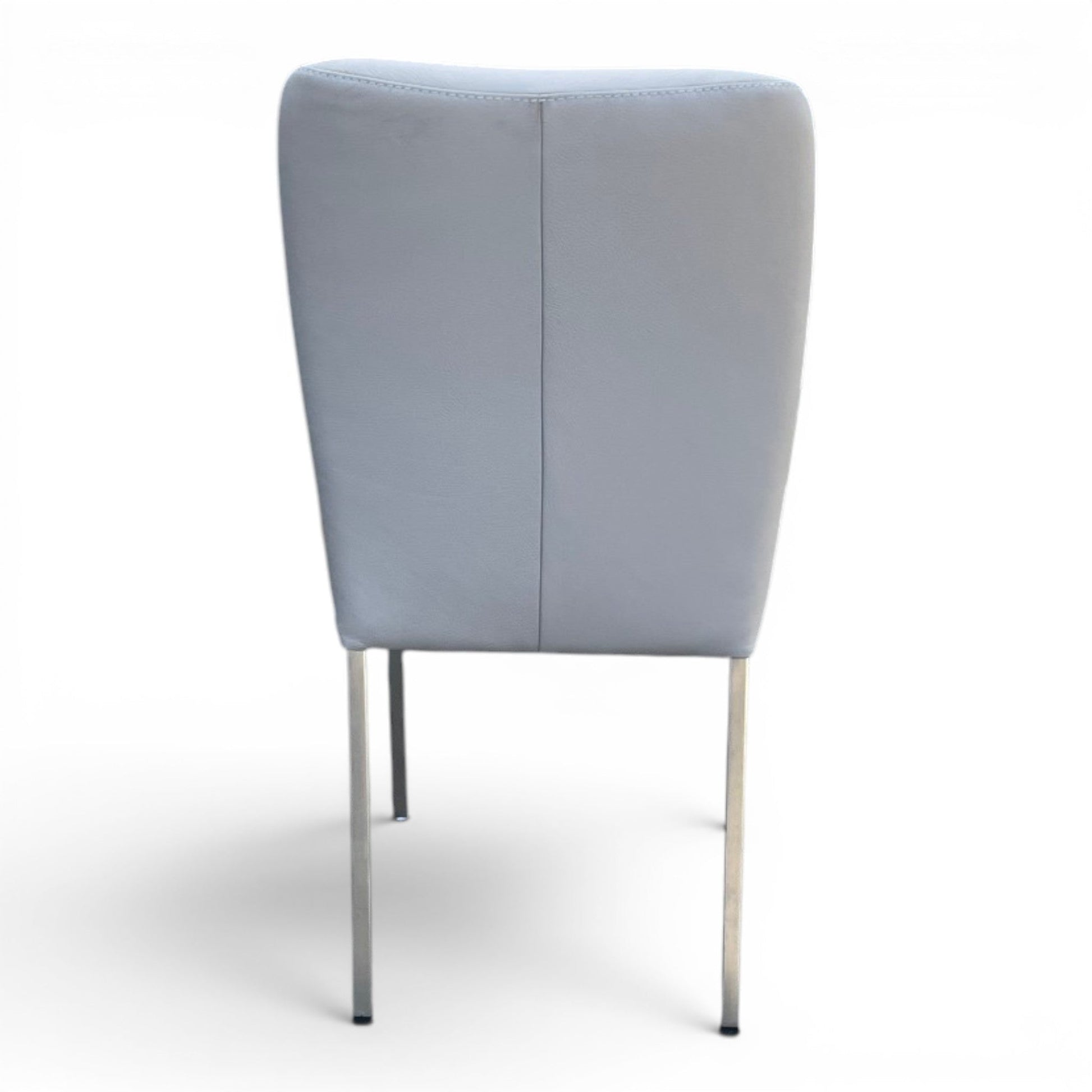 4-Fuß Stuhl K+W 6195 - Longlife Leder Bronco Light Grey