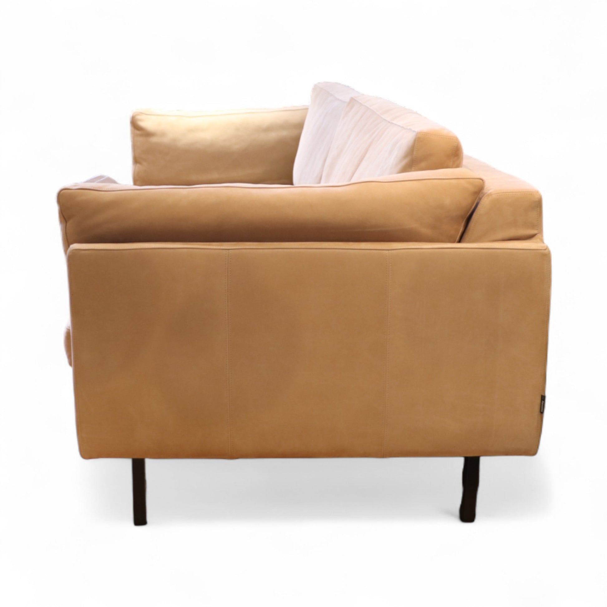 Sofa Tommy M „Ferrara“ – 3,5-Sitzer in Nubuck-Leder Gobi