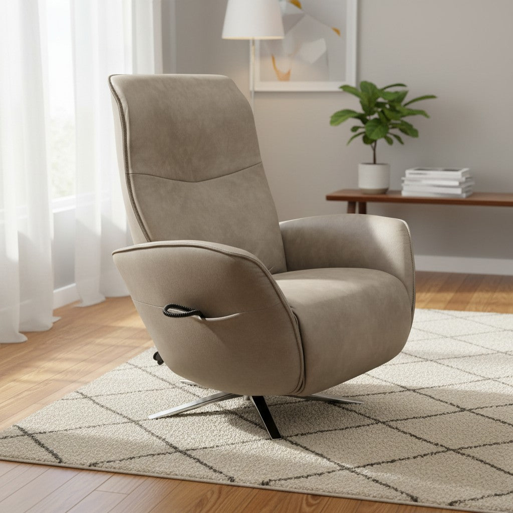 Sessel Himolla 7928 Easy-Swing – Eleganza Grau, Salino Anthrazit