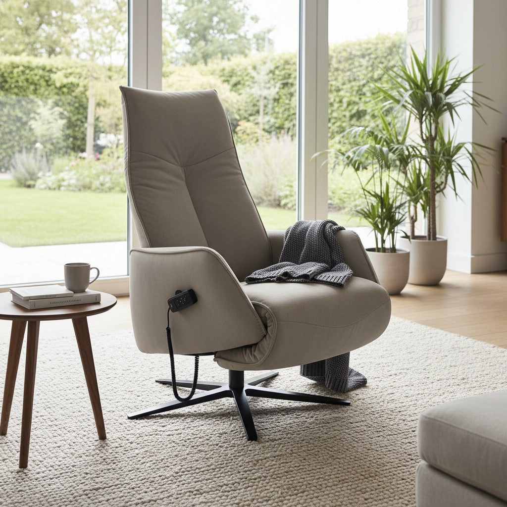 Sessel Himolla 7917 S-Lounger – Aquaclean Silber