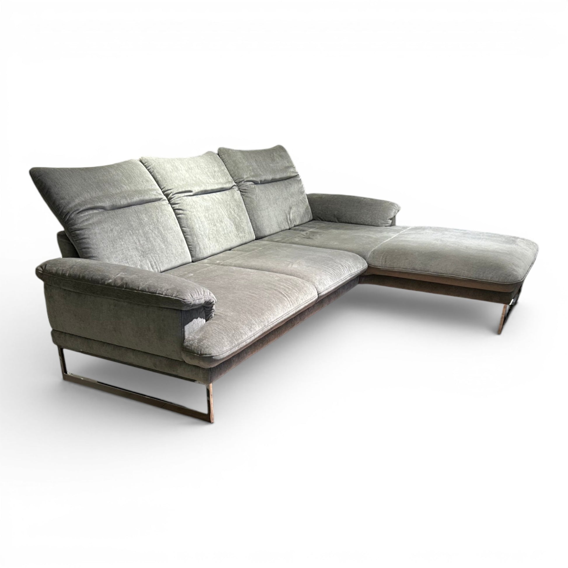 JOOP! 8153 Studio – Ecksofa in Velour Stone