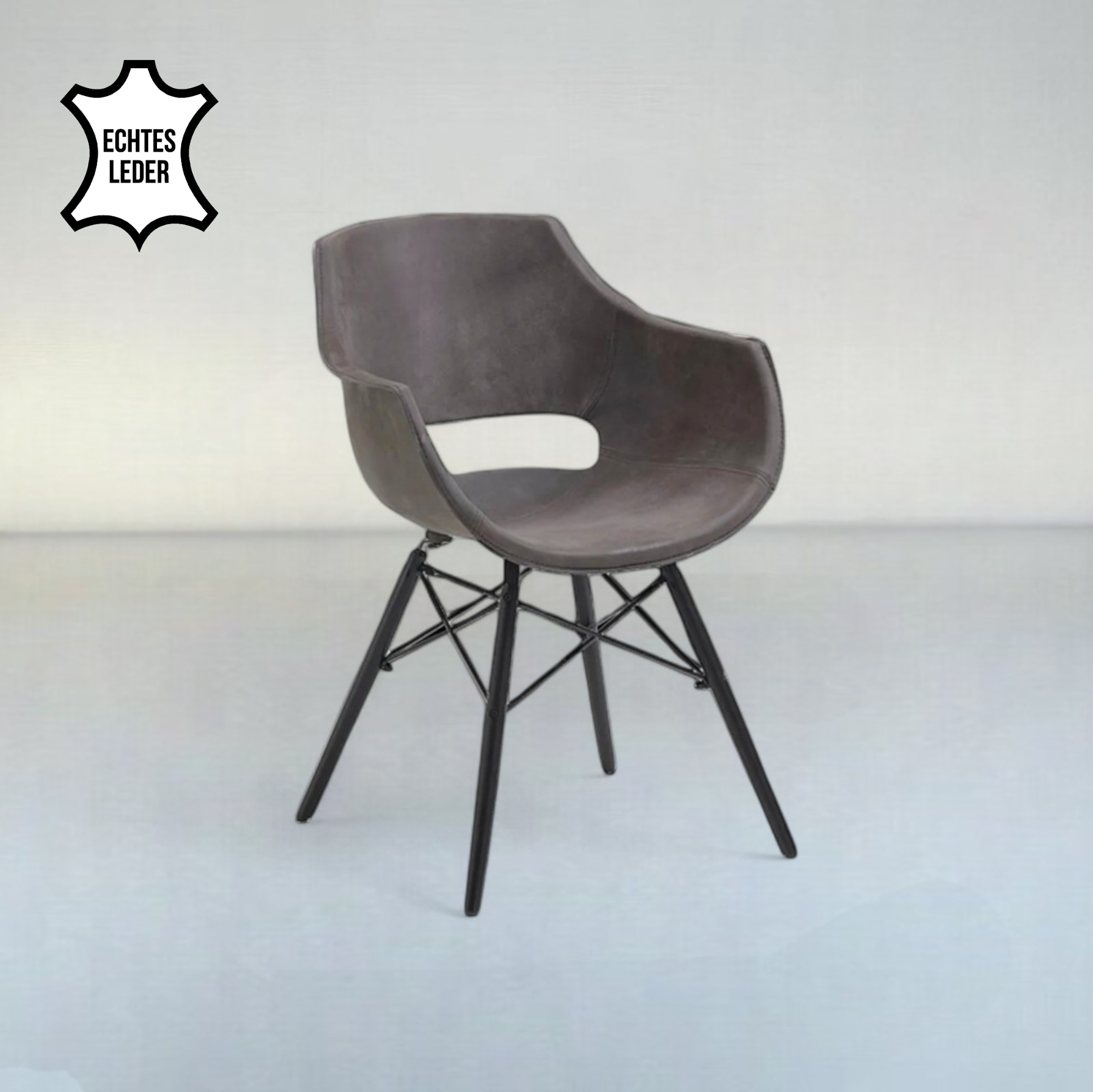 Bodahl Designerstuhl Jazz aus Echtleder