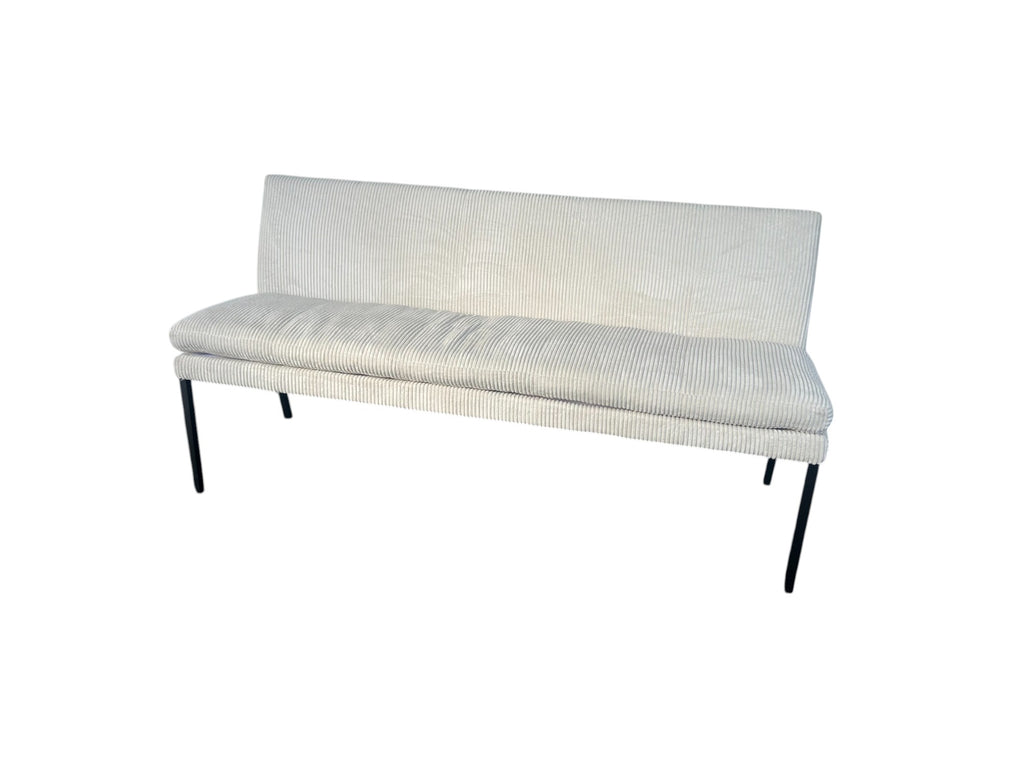 Sitzbank Lavida Monza 185 cm – Polsterbank mit Stoff Rebell Cream