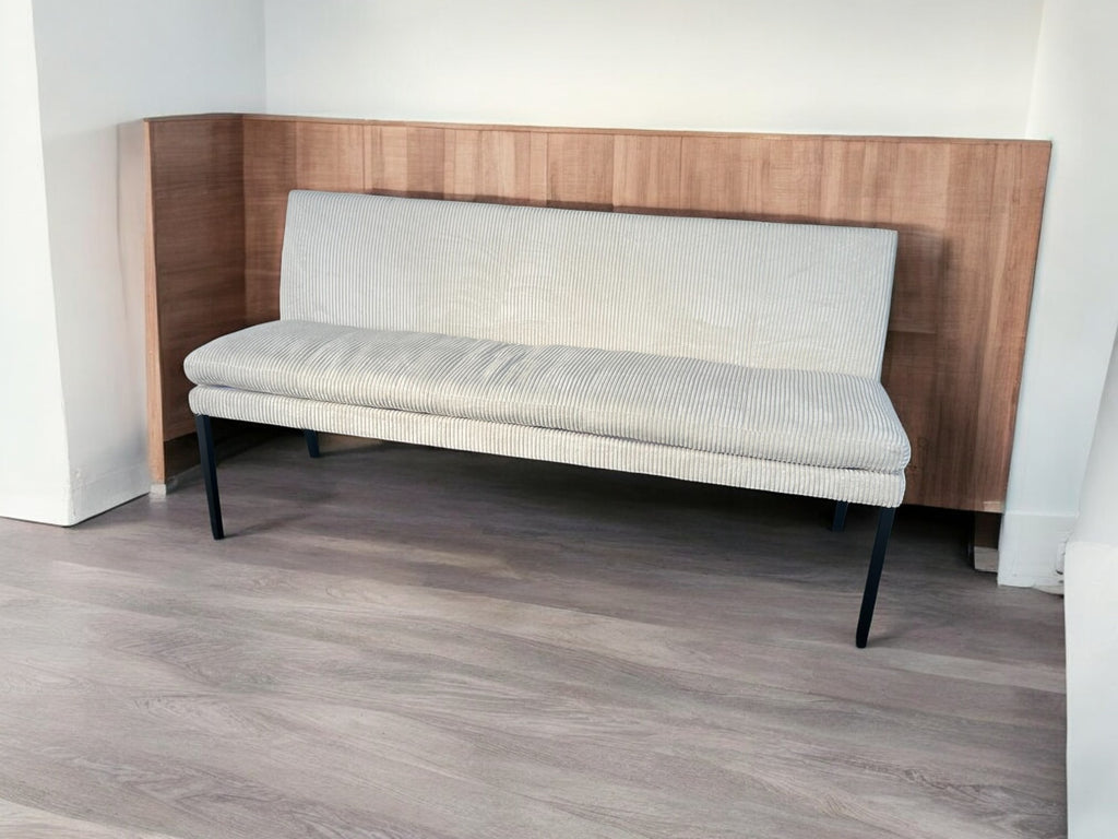 Sitzbank Lavida Monza 185 cm – Polsterbank mit Stoff Rebell Cream