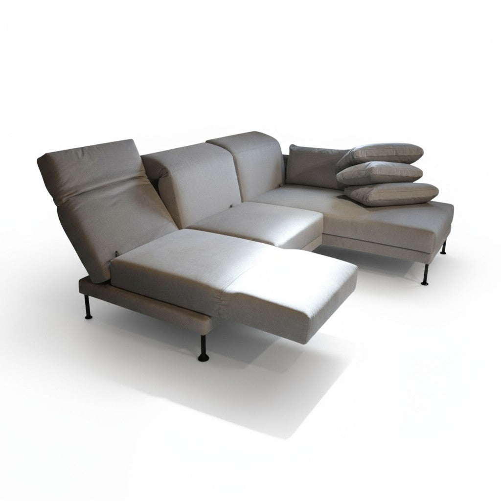 Brühl Multifunktionssofa „Moule Medium“ – Stoff Grau