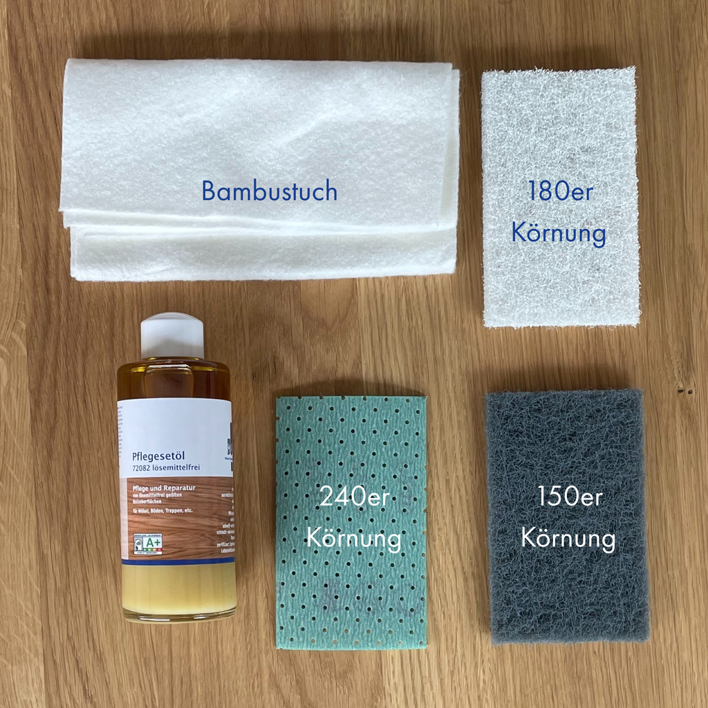 Pflegeset für Massivholz Möbel