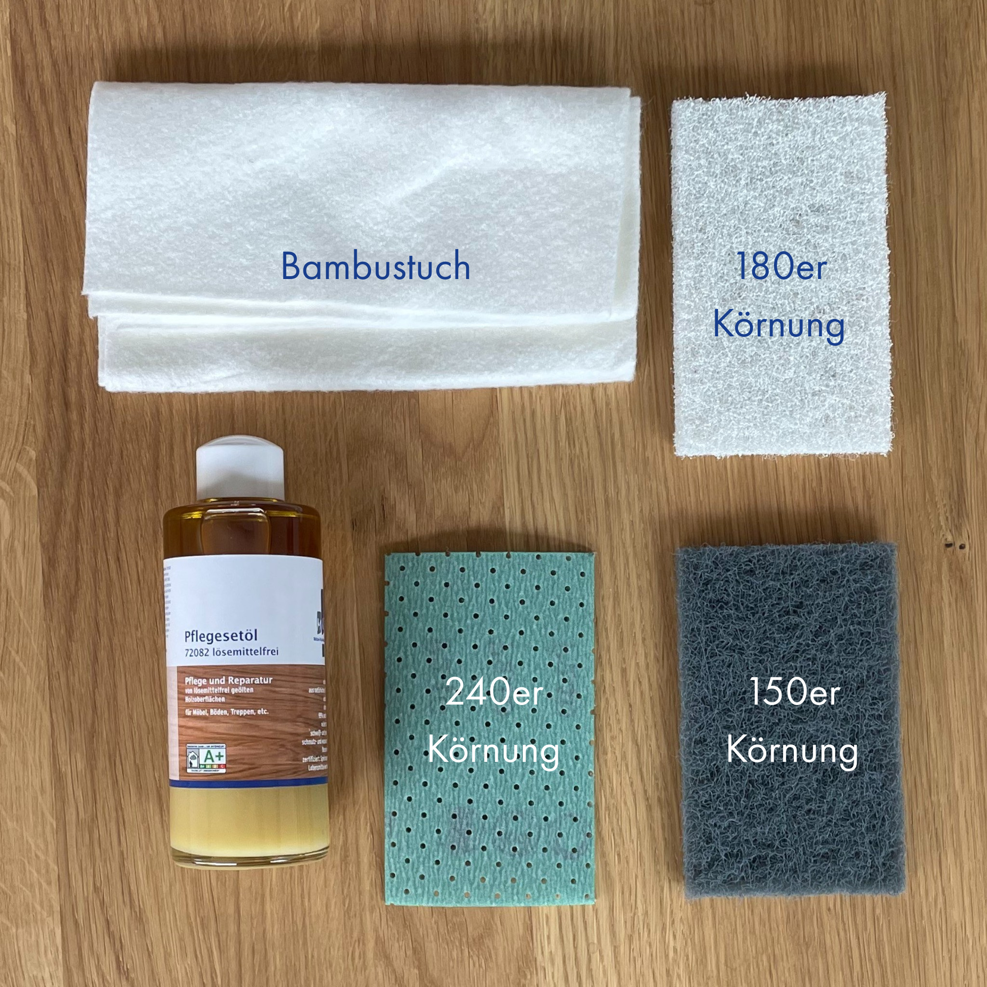 Pflegeset für Massivholz Möbel