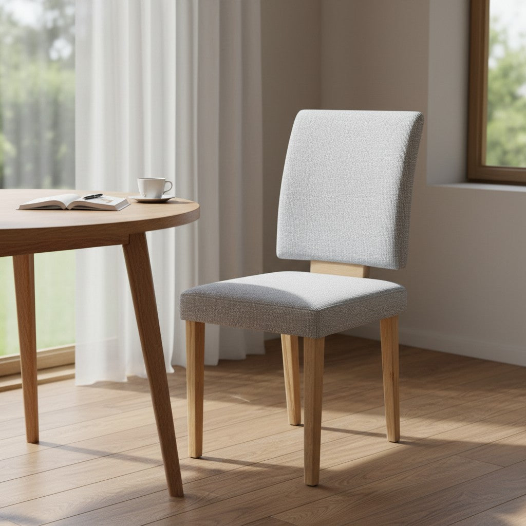 4-Fuß Stuhl K+W 6191 - Flachgewebe Beige