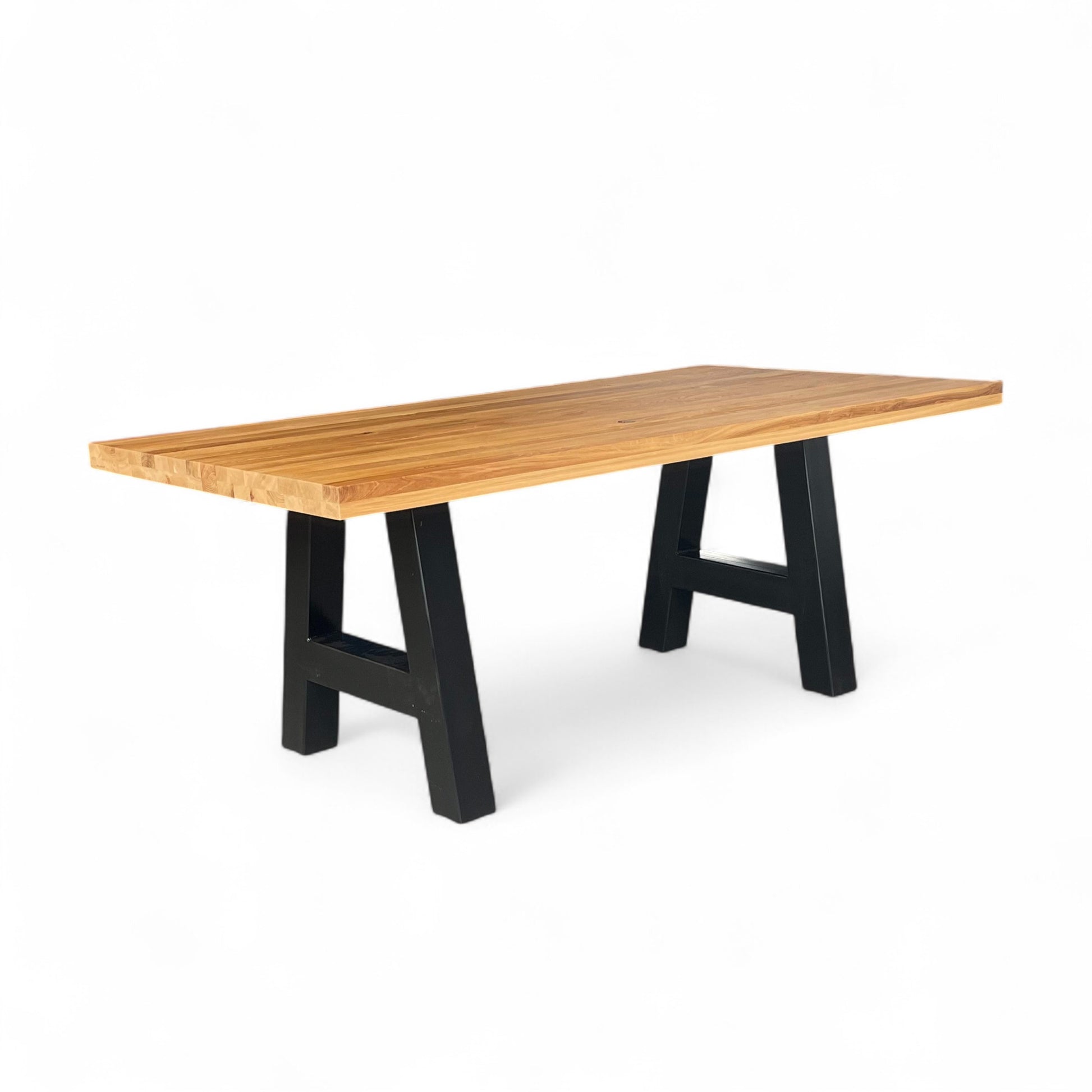 Essgruppe – 6x Stuhl Sabina Dark Grey + Esstisch Eiche Massivholz