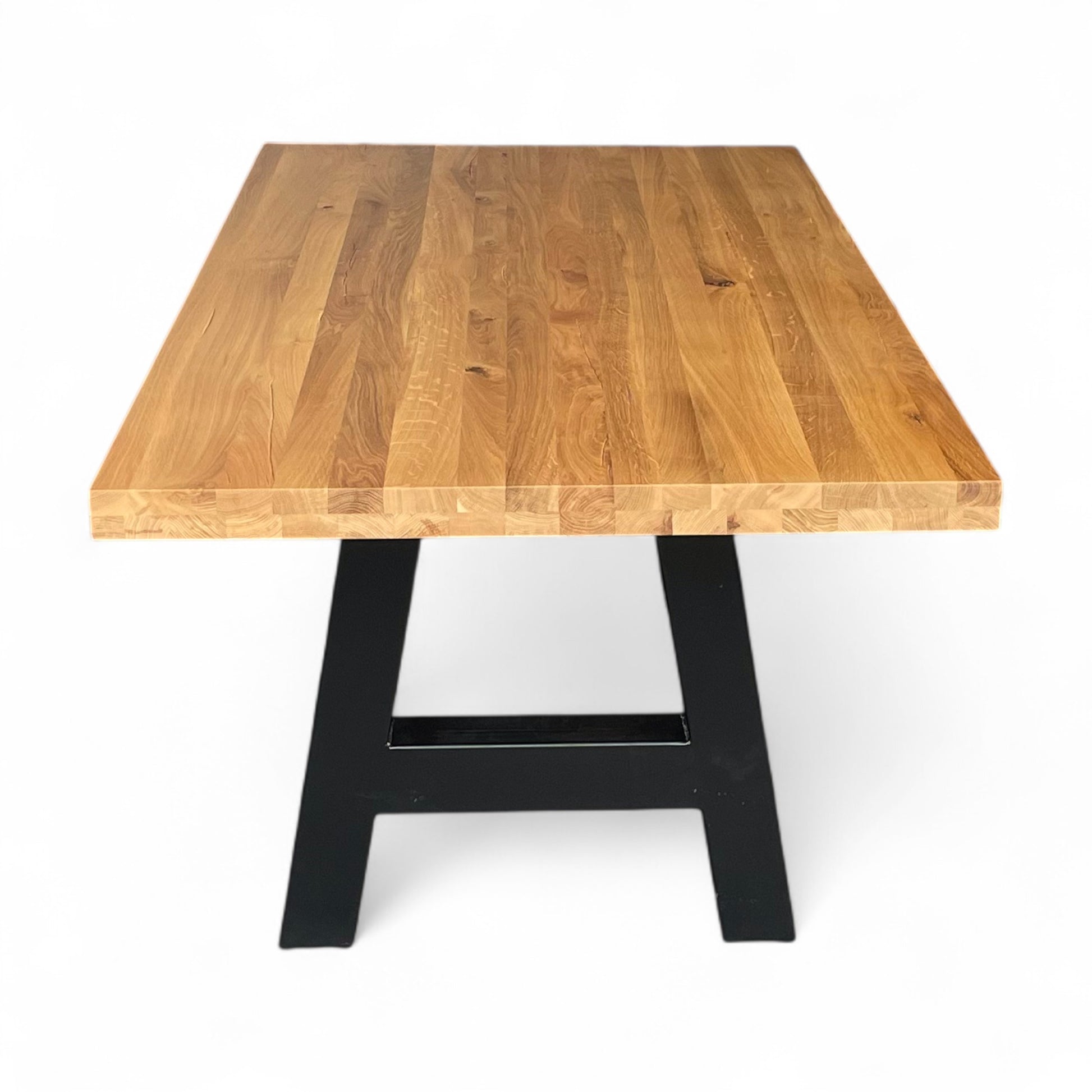 Essgruppe – 6x Stuhl Sabina Dark Grey + Esstisch Eiche Massivholz