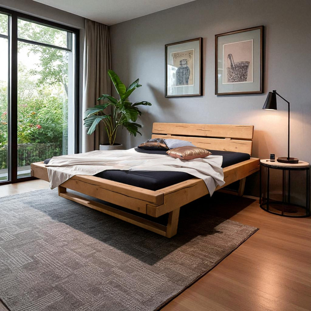 Bett Firrel Massivholz