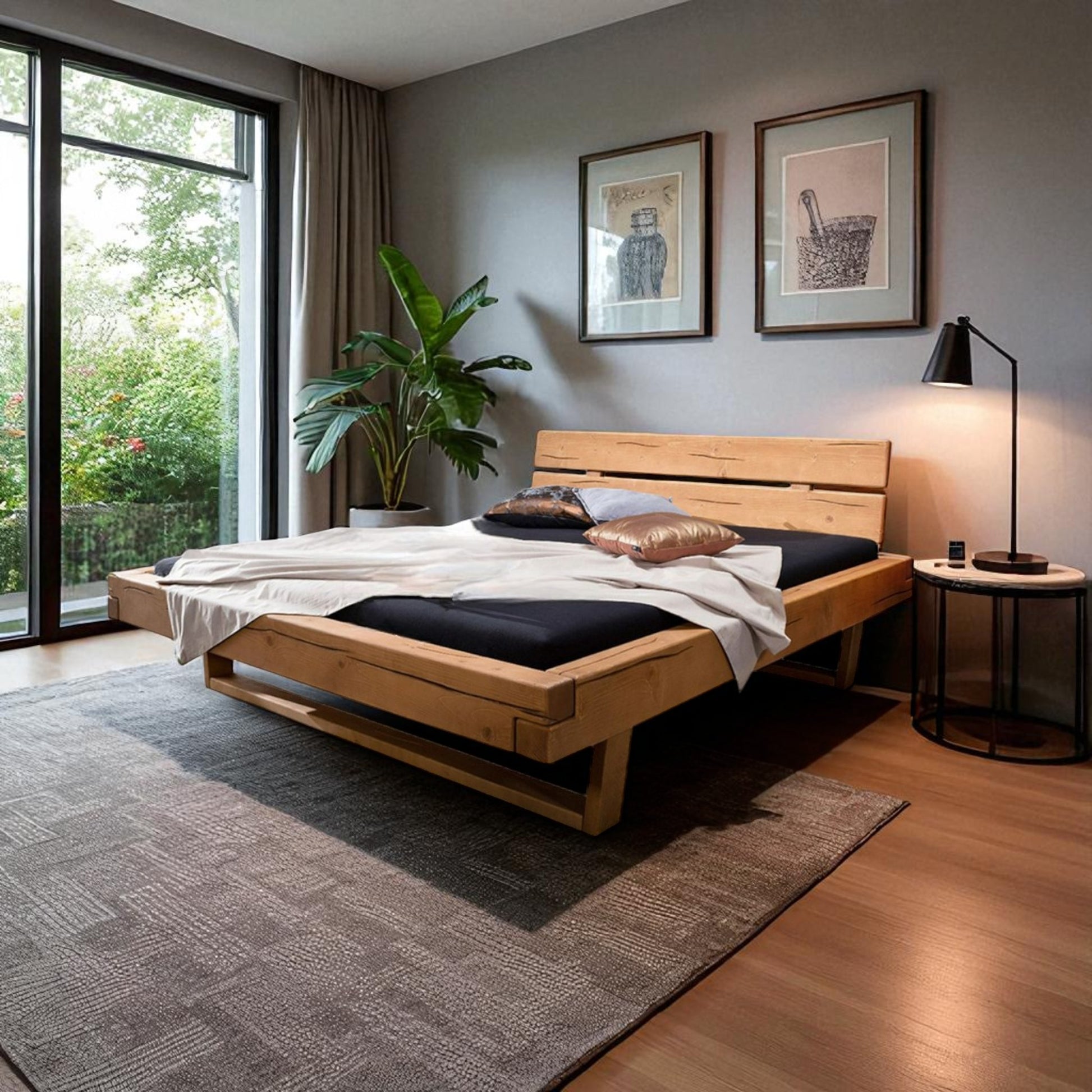 Bett Firrel Massivholz