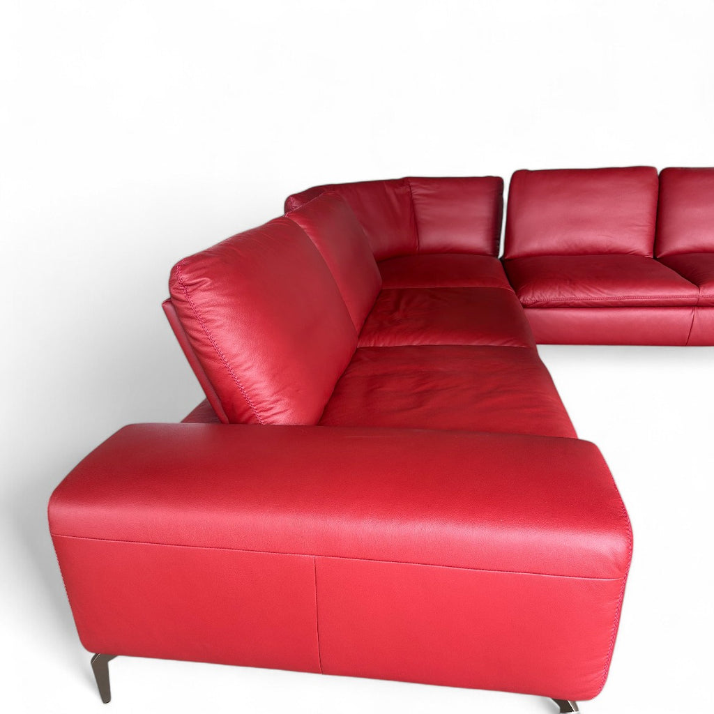 Ecksofa W.Schillig 16540 "valentinoo" – Leder Rot