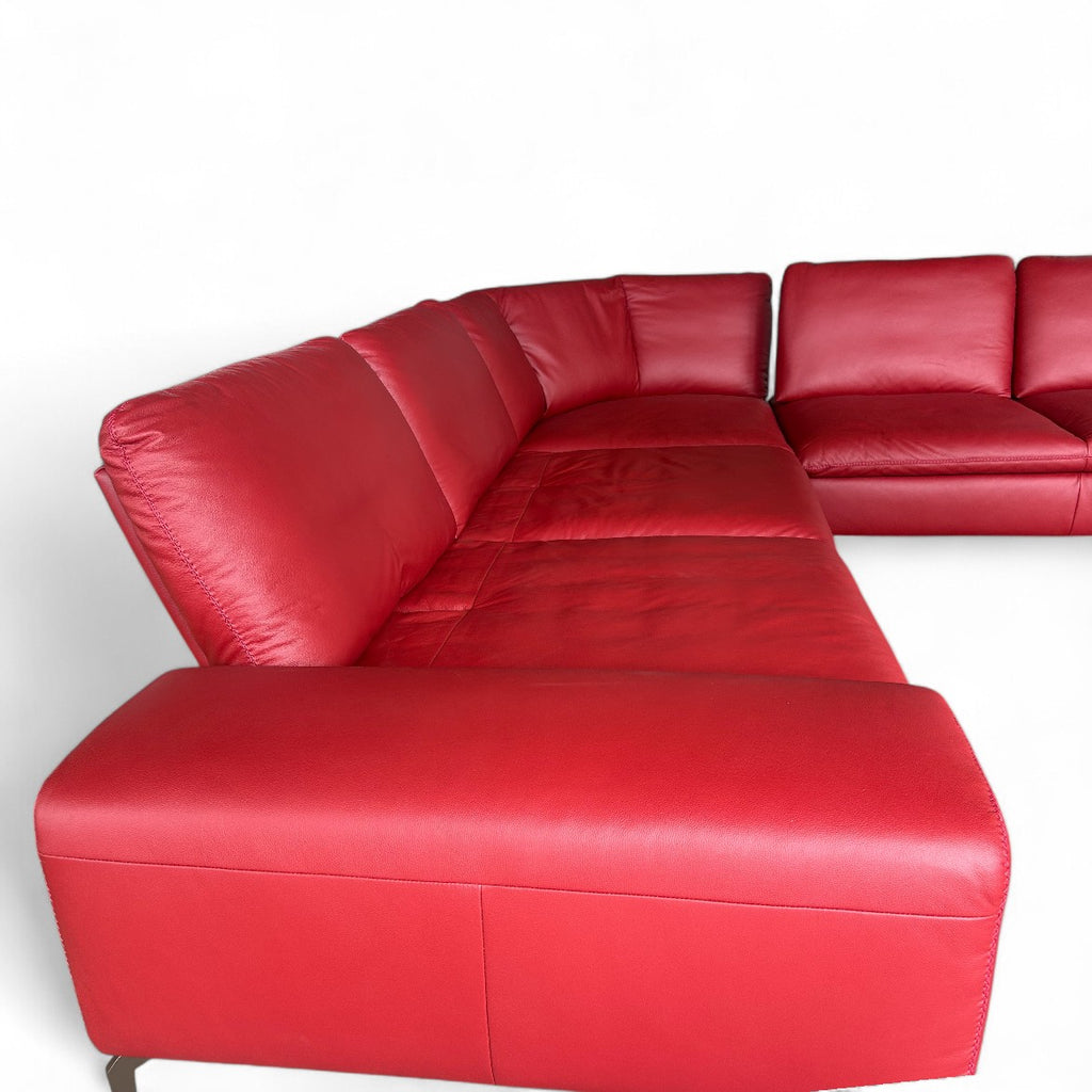 Ecksofa W.Schillig 16540 "valentinoo" – Leder Rot